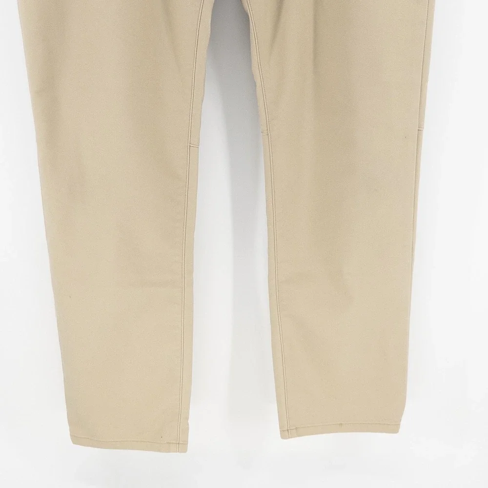 Polo Ralph Lauren Mens 36x32 Stretch Slim Fit Dobby Performance Pants Tan Chinos